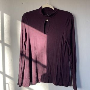 American Eagle Turtle Neck Long Sleeve Shirt